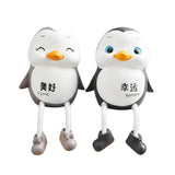 Max Creative Resin Hanging Foot Ornament Desktop Figurine Penguin