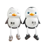 Max Creative Resin Hanging Foot Ornament Desktop Figurine Penguin