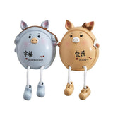 Max Creative Resin Hanging Foot Ornament Desktop Figurine Pig_2