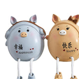 Max Creative Resin Hanging Foot Ornament Desktop Figurine Pig_2