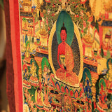 Max Maxb BROCADE Coffee Thangka Decorative Painting pharmacist Wall Hanging Picture
