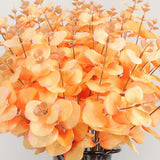 Max Artificial Eucalyptus Leaves Silk Simulation Leaves Bunch  Yellow