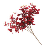 Artificial Eucalyptus Leaves Silk Simulation Leaves Bunch Red