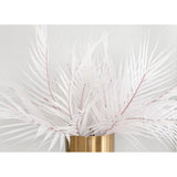 Max Simulation Fake Palm Leaves Artificial Palm Leaves With Stem White