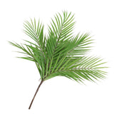 Simulation Fake Palm Leaves Artificial Palm Leaves With Stem Green