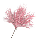 Simulation Fake Palm Leaves Artificial Palm Leaves With Stem Red