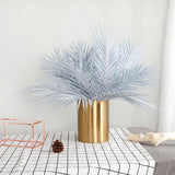Max Simulation Fake Palm Leaves Artificial Palm Leaves With Stem Blue