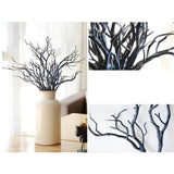 1 Bunch of Blue Artificial Bouquet Branches 5 Twigs 20 Heads