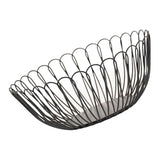 Max Iron Metal Fruits Plates Desktop Snack Storage Fruit Bowls Petal_Black