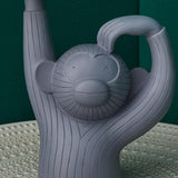Max Maxb Creative Monkey Home Storage Holder Tray Snack Dessert Plate Gray_L