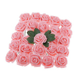 Max Maxb Plastic Artificial Rose Flwowers and Leaves with European Gift box Champagne