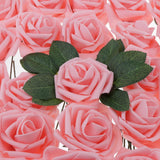 Max Maxb Plastic Artificial Rose Flwowers and Leaves with European Gift box Champagne
