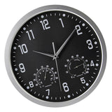 Simple Design Wall Hanging Clock with Temperature Humidity Display Style03