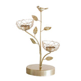 Maxbell Nordic Style Metal Iron Candle Holder Bird Tree Candle Stick Style03