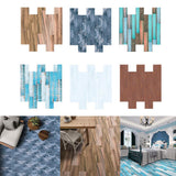 Maxbell Frosted Wooden Texture Sticker Wall Floor Tile Stickers 6 Colors Gray