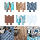 Maxbell Frosted Wooden Texture Sticker Wall Floor Tile Stickers 6 Colors Gray