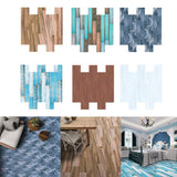 Maxbell Frosted Wooden Texture Sticker Wall Floor Tile Stickers 6 Colors Gray