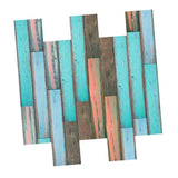 Maxbell Frosted Wooden Texture Sticker Wall Floor Tile Stickers 6 Colors Green