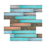 Maxbell Frosted Wooden Texture Sticker Wall Floor Tile Stickers 6 Colors Green