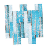 Maxbell Frosted Wooden Texture Sticker Wall Floor Tile Stickers 6 Colors Blue