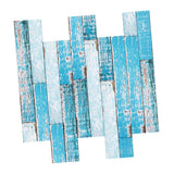 Maxbell Frosted Wooden Texture Sticker Wall Floor Tile Stickers 6 Colors Blue