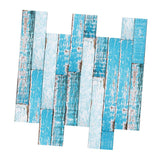 Maxbell Frosted Wooden Texture Sticker Wall Floor Tile Stickers 6 Colors Blue
