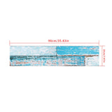 Maxbell Frosted Wooden Texture Sticker Wall Floor Tile Stickers 6 Colors Blue