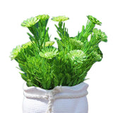 Max Potted  Artificial Daisy Flower Pot Bonsai Fake Plant in Vase Green Flower