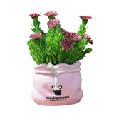 Max Potted  Artificial Daisy Flower Pot Bonsai Fake Plant in Vase Rosy Flower