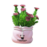 Max Potted  Artificial Daisy Flower Pot Bonsai Fake Plant in Vase Rosy Flower