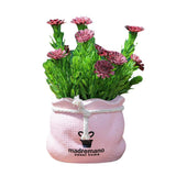 Max Potted  Artificial Daisy Flower Pot Bonsai Fake Plant in Vase Rosy Flower