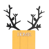 Max Wall Mounted Caddy Basket Shelf Organizer Holder with Wooden Board Yellow