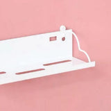 Max Iron Wall Mounted Storage Shelf Flowerpot Rack Hanging Display Shelf White