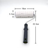 Max Maxb Wall Paint Roller Rubber Wall Decorative 8" Rubber Roller Tool with Handle