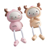 Max Maxb Resin Craft Hanging Foot Ornament Desktop Figurines 2pcs Deer