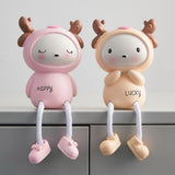 Max Maxb Resin Craft Hanging Foot Ornament Desktop Figurines 2pcs Deer