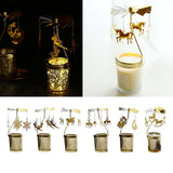 Max Maxb Romantic Candle Holder Stand Spining Tealight Candlestick  Snowflake