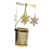 Max Maxb Romantic Candle Holder Stand Spining Tealight Candlestick  Snowflake