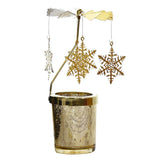 Max Maxb Romantic Candle Holder Stand Spining Tealight Candlestick  Snowflake