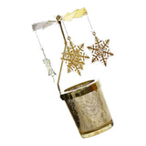 Max Maxb Romantic Candle Holder Stand Spining Tealight Candlestick  Snowflake