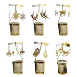Max Maxb Romantic Candle Holder Stand Spining Tealight Candlestick  Snowflake