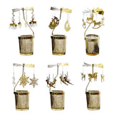 Max Maxb Romantic Candle Holder Stand Spining Tealight Candlestick  Snowflake