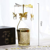 Max Maxb Romantic Candle Holder Stand Spining Tealight Candlestick  Unicorn