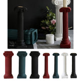 Max Maxb Roman Column Aroma Candlestick Candle Holder Stand 4 color 2 size Dark Red S