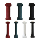 Max Maxb Roman Column Aroma Candlestick Candle Holder Stand 4 color 2 size Dark Red S