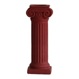 Maxbell Roman Column Aroma Candlestick Candle Holder Stand 4 color 2 size Dark Red L