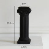 Maxbell Roman Column Aroma Candlestick Candle Holder Stand 4 color 2 size Black L