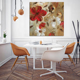 Max Self-adhesive Abstract Plant Flower Decorative Wall Sticker for Home Decor E