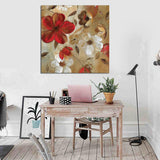 Max Self-adhesive Abstract Plant Flower Decorative Wall Sticker for Home Decor E