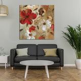 Max Self-adhesive Abstract Plant Flower Decorative Wall Sticker for Home Decor E